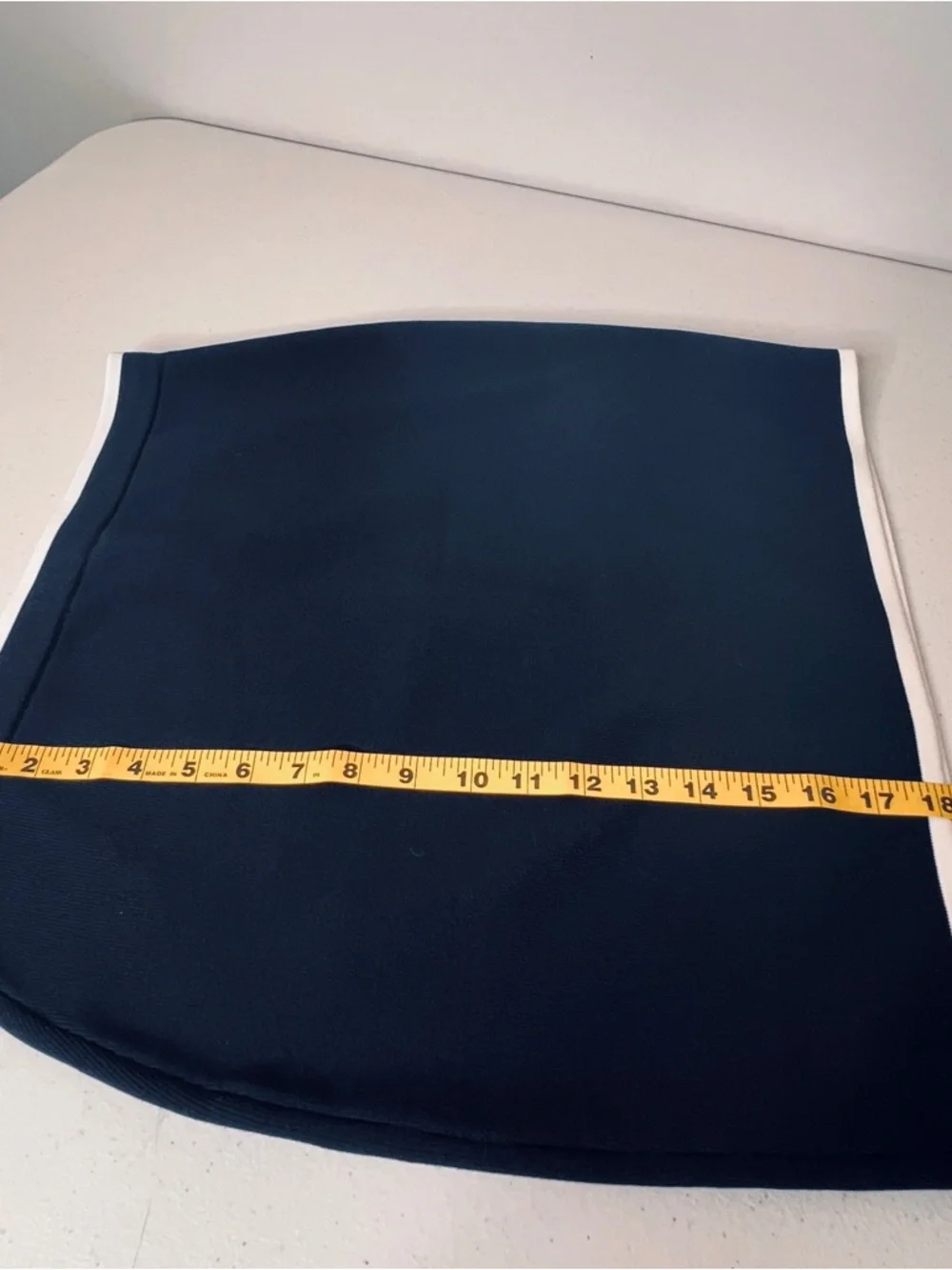 Sincerely Jules Black Knit Mini Skirt with White Trim Career Wear Womens Size L - Picture 8 of 8
